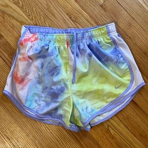 Nike tie dye dri-fit running shorts